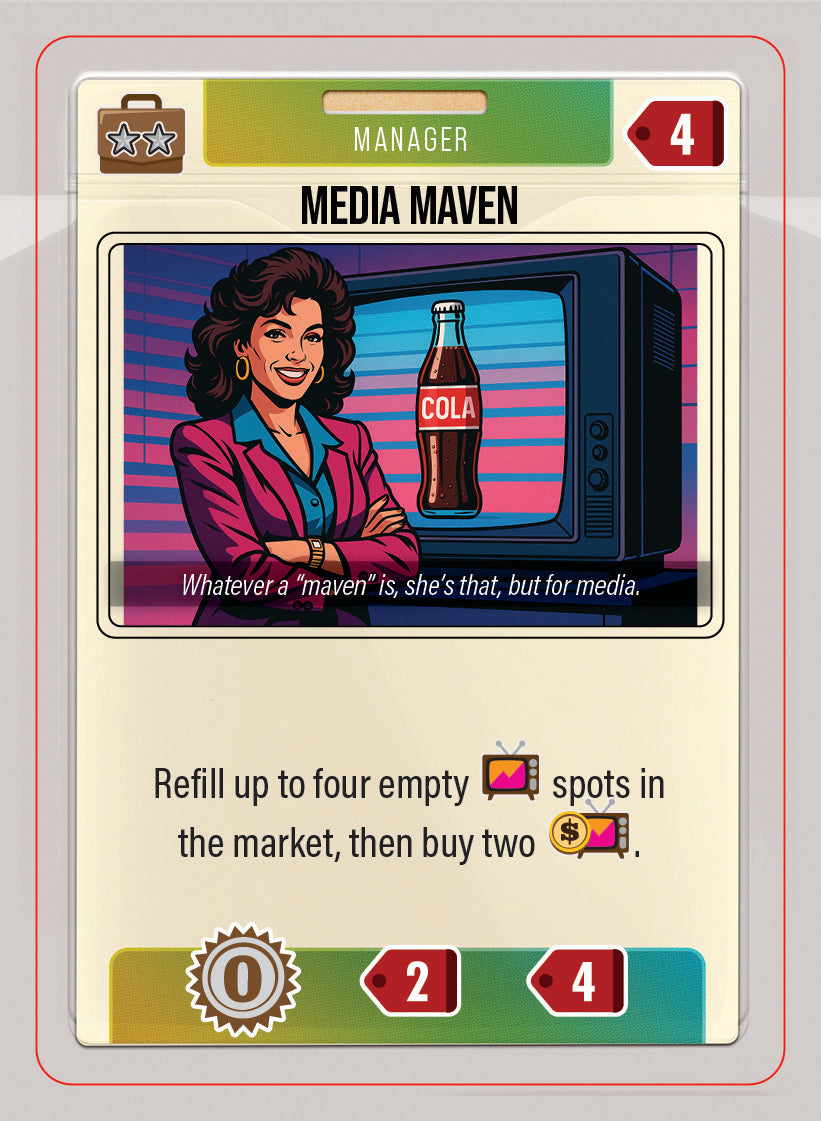 Executive card - blue team