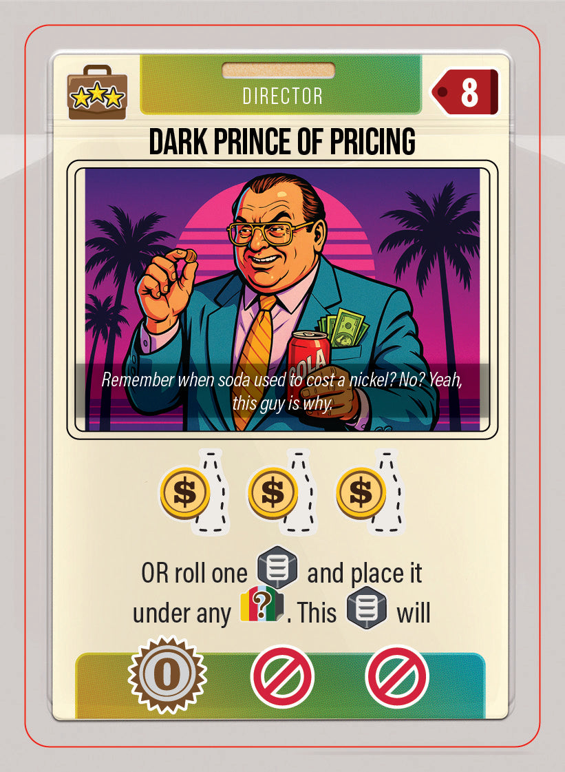 Executive card - blue team